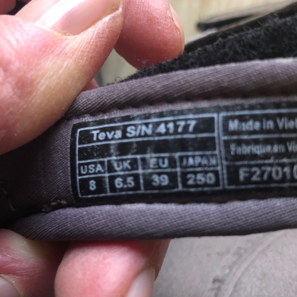 Teva Dark grey /  black  Sandals - Picture 4 of 5